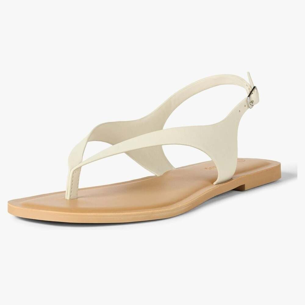 The Drop Cinda Thong Sandal,Cream,Size 8,NIB